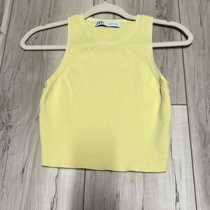 Yellow high neck tank